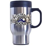 Colorado Rockies Stainless Steel & Pewter Travel Mug