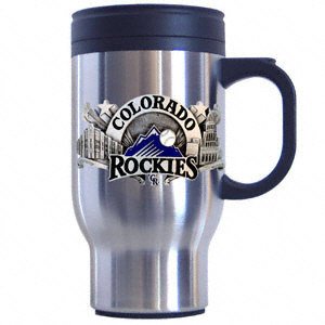 Buy Colorado Rockies Stainless Steel & Pewter Travel Mug by FansEdge