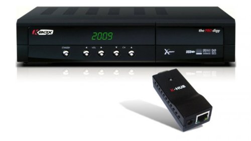 KBOX PROdigy satellite FTA receiver w/khub, free to air HUB