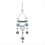 Blue Jeweled Candleholder