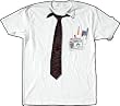 Office Space Initech Badge Neck Tie White T-shirt Tee