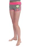 Invader Zim Gir Cupcake Novelty Costume Booty Shorts Pink Gray - Junior LARGE