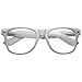 Nerd Raver Poser Clubbing Clear Lens UV400 Dork Horn Rimmed Glasses