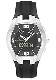 Accutron Telluride Analog Digital 37x33mm Watch Black Dial, Black Rubber Strap 26C07
