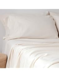 glo Organic Twill Flannel (Natural)-Queen Fitted Sheet