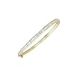 14K Yellow Gold 2 ct. Channel Set Diamond Bangle Bracelet
