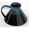 Travel Wide Bottom Handmade Mug in Garcia Blue