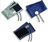''D'' Ring Cuff/Bladder w/660-01 Child, Navy, Latex