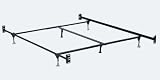 Standard California King Bed Frame with 6 Legs and Adjustable Glides By Hollywood Bed Frame