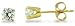 14KT Yellow Gold 0.5 CTW Round CZ Four-Prong Earrings
