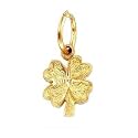 Four Leaf Clover Charm 14k Gold 9mm