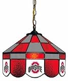 Ohio State Buckeyes MVP 14" Executive Swag Hanging Stained Glass Lamp