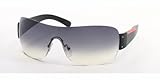 IMAGE OF Prada SPS07F 1AB5D1 shiny black/gray Designer Unisex Sunglasses