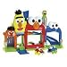 Fisher Price Giggle & Go Garage Combo with 2 Cars and with the Cookie Monster Van and Ernie Tow Truck.