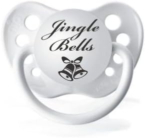 Expressions White Jingle Bells Christmas Holiday Pacifier