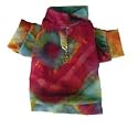 Designer Dog Shirt - Tie Dye Nylon Mesh Boy Pet T-Shirt - Made in USA - X-Small (XSl)