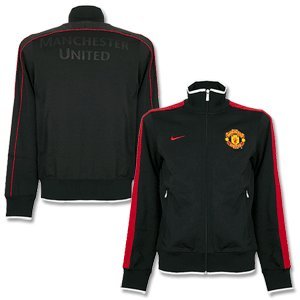 NIKE Herren Fussball Track Jacke Manchester United N98 Authentic, black/diablo red, XL, 42 Preisvergleich