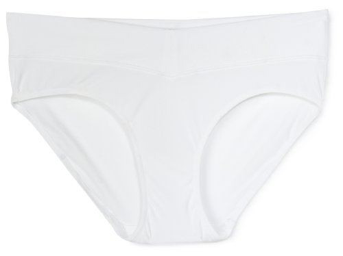 Warner's Women's No Pinching. No Problems.  V-front Hipster Panty, White, Large