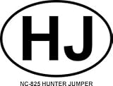 HUNTER JUMPER (LETTERS) Oval Bumper Sticker
