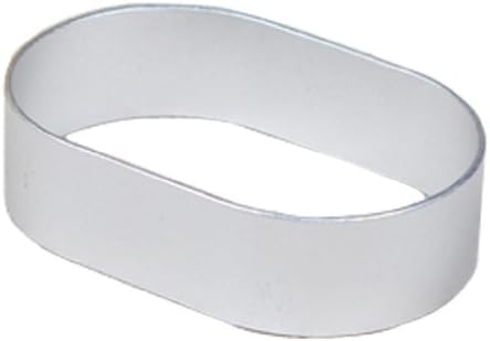 Wocuz Baking Cookie Cutter Aluminum Ellipse Shape Cutter Cut Outs Mold for Party 10 Pcs