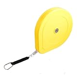 uxcell　巻尺　メジャー　グラスファイバー　リトラクタブル　20M X 13mm　イエロー