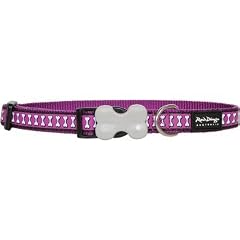 Red Dingo Reflective Purple Large Hundehalsband