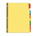 Universal Products - Universal - Extended Indexes Assorted Color Eight-Tab, Letter, Buff, 6 Sets/Box - Sold As 1 Pack - Extra-long tabs for longer titles. - Easy to change or re-arrange titles. - Double sided gold Mylar reinforced binding edge.