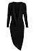 Zeagoo Women Sexy Plunge Deep V Neck Slit Irregular Party Night Club Dress