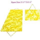 Padded Mat - Beach - Exercise - Yoga Mat (Yellow)