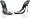 Entice-101 Pleaser USA Clear and Black Size: 5