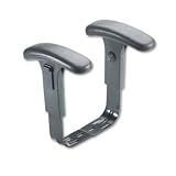 T Bar Arms for Highland  Trenton Swivel Stools  Cava™ Task Chairs, Black, Pair (SAF3499)