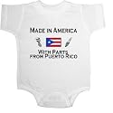 Puerto Rico Parts Baby Ultrasoft Onesie
