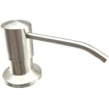 Ultimate Kitchen&trade; - Best Stainless Steel Sink Soap Dispenser (Satin) - Large Capacity 17 OZ Bottle - 3.15 Inch Threaded Tube for Thick Deck Installation - WARRANTY: This product comes with a 5-year replacement warranty only from seller: Kitchen-Classics.