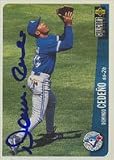 Domingo Cedeno, Toronto Blue Jays Autographed Card