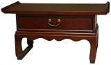 Zen Design Styles - 26" Japanese Design Single Drawer Scholar's Calligraphy Floor Desk