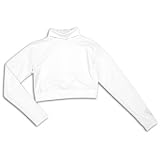 Lynx Midriff Turtleneck - Women's ( sz. L, White )