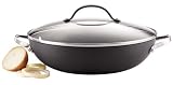 Meyer Anolon Professional Hard Anodised Covered Stirfry Wok with Glass Lid & DuPont Autograph Non-stick coating, 30 cm  from Meyer Group Ltd