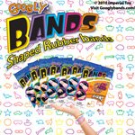 GOOGLY BANDS HOLLYWOOD SHAPED RUBBER BANDS 12 Collectible Bands Package
