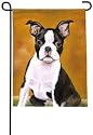 Boston Terrier Dogs Garden Size Flag