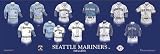 Seattle Mariners 10 x 30 Uniform History Plaque