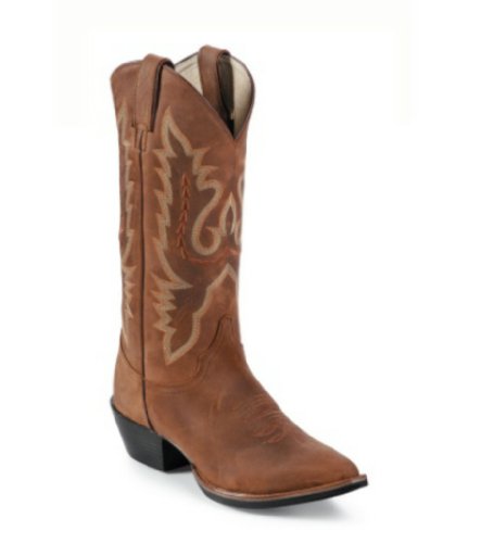 Justin Women's 13 'Westerner' Pull On Western Boots - Coffee
