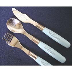 Childrens Toyshop  Kitchen & Housewares : 3 Piece Cutlery Set Pink