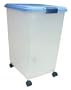 IRIS Airtight Pet Food Storage Container, 45 Quart, Blue