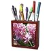 Lenas Photos - Flowers - Spring bringing the blooming of pink Hyacinths - Tile Pen Holders-5 inch tile pen holder