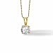 1/4 carat dtw round solitaire diamond pendant