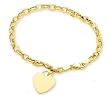 Petite Rolo Bracelet w/ Heart Shaped Charm