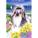 Shih Tzu Garden Flag by GR8 Dogs (Multi, 12 in x 18 in. )