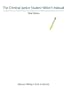 Criminal Justice Student Writer's Manual, The (3rd Edition)
