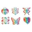 72 Rainbow Glitter Tattoos