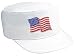 USA FLAG Patriotic Embroidered Patch Painter’s Cap Hat – White